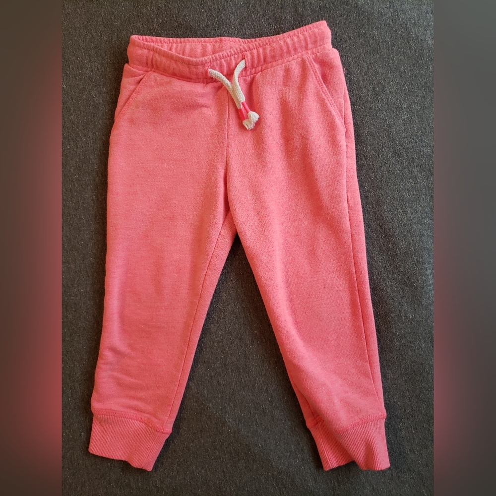 Cat and Jack, 2T girls/non-binary, Coral joggers
